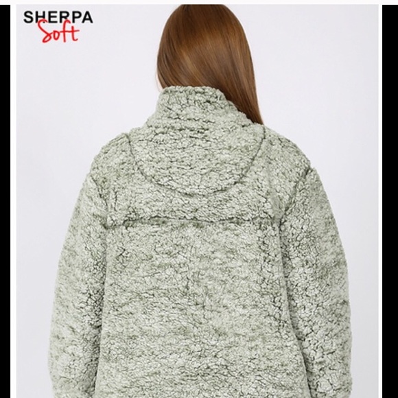 ๐HP๐ Extremely Soft & Cozy Sherpa Half Zip Sweater - Picture 4 of 6
